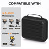 Picture of Elikliv Microscope Case for 4.3'' Microscope Binoculars, Compatible with EDM4, EDM4B, EDM4 Max Coin microscope and 4.3'' LCD Digital Microscopes, with In-built Mesh Pocket and Secure Zipper Closure