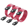 Picture of Cable Matters 3-Pack SATA III 6.0 Gbps SATA Cable 24 Inches (SATA Cable for SSD, SATA SSD Cable, SATA 3 Cables) Red