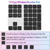 Picture of Foloda Bluetooth Number Pad for Laptop Wireless Number Keypad for Laptop, Rechargeable 10 Key USB Numeric Keypad Numpad for Laptop PC Notebook