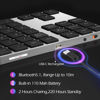Picture of Foloda Bluetooth Number Pad for Laptop Wireless Number Keypad for Laptop, Rechargeable 10 Key USB Numeric Keypad Numpad for Laptop PC Notebook