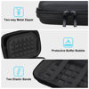 Picture of Lacdo Hard Drive Carrying Case for Toshiba Canvio Basics/Canvio Flex/Canvio Advance/Canvio Gaming Portable External Hard Drive 1TB 2TB 3TB 4TB 2.5 inch HDD Shockproof Travel Bag, Black+Black