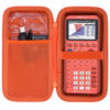 Picture of co2CREA Hard Case Compatible with Texas Instruments TI-84 Plus CE/TI-84 Plus/TI-Nspire CX II CAS/TI-Nspire CX II/TI-83 Plus/TI-89 Titanium/TI-86 Color Graphing Calculator, Metallic Coral
