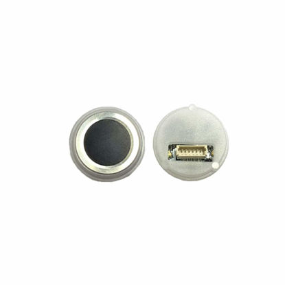 Picture of Taidacent 1019 Biometric Fingerprint Recognition Collector Semiconductor Fingerprint Module with Light Circular Optical Recognition Reader Sensor Module (Fingerprint Module + 6P Wire)