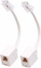Picture of Uvital RJ45 to RJ11 Converter Adapter Connector M/F Cable, Telephone RJ11 6P4C Female to Ethernet RJ45 8P8C Male Converter Cord(2 Pack)