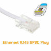 Picture of Uvital RJ45 to RJ11 Converter Adapter Connector M/F Cable, Telephone RJ11 6P4C Female to Ethernet RJ45 8P8C Male Converter Cord(2 Pack)