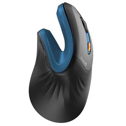 Picture of ProtoArc Ergonomic Mouse, EM11 NL Wireless Vertical Mouse, Ergo Mouse with Multi-Device, USB-C Rechargeable Mice for Windows, Mac OS, PC/Notebook/Laptop,Blue