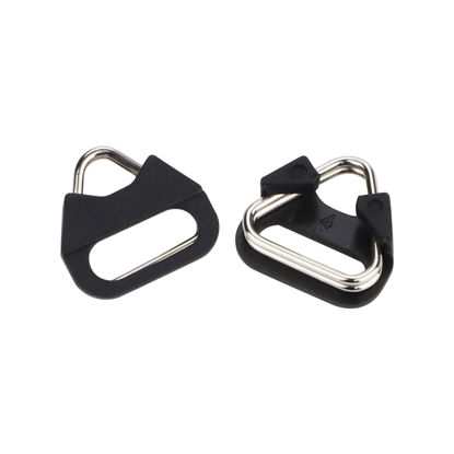 Picture of Stainless Steel Triangle Split Ring,Camera Strap Hook Lug Ring, with Plastic Cap,for Belt Hook Lanyard for Camera Shoulder Strap (2 pcs)