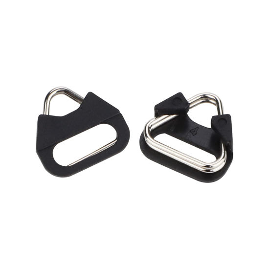 Picture of Stainless Steel Triangle Split Ring,Camera Strap Hook Lug Ring, with Plastic Cap,for Belt Hook Lanyard for Camera Shoulder Strap (2 pcs)