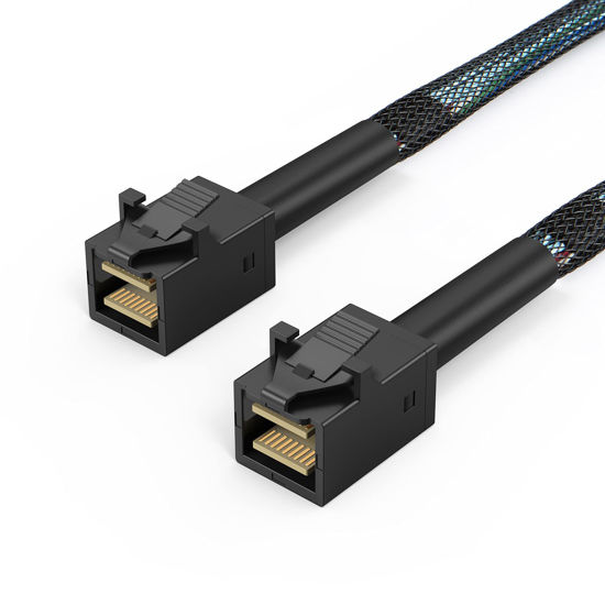 Picture of CableCreation Internal Mini SAS HD Cable 3.3FT 2Pack, Mini SAS SFF-8643 to SFF-8643 Cable