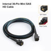 Picture of CableCreation Internal Mini SAS HD Cable 3.3FT 2Pack, Mini SAS SFF-8643 to SFF-8643 Cable