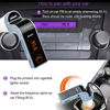 Picture of Bluetooth FM Transmitter for car, TIANSHILI Handsfree Bluetooth Receiver Car Kit with Mic/TF Card/USB Drive/AUX Play for iPhone,iPad and Other Android Phones-Silver