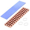 Picture of Haojiaho M.2 2280 SSD Heatsink Copper Kit, 67x18x4mm Cooler Heat Sink + Silicone Based Thermal Pad for Cooling M.2 SSD, NVME SSD, SSD