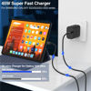 Picture of [6FT+6FT]45W Super Fast Charger Type C, for Samsung Galaxy S25 S24 Charger Block with 6FT Type C Charging Cord for Samsung Galaxy S25 S24 S23 Ultra/S22/Note10/20, iPhone 16/15 Pro,Pro Max,Plus