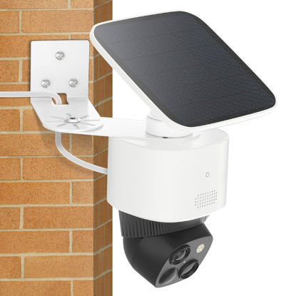 Picture of Adjustable Corner Mount Bracket Compatible with Eufy Security SoloCam S340, Metal Wall Mount for Eufy S340 with Coverage of 270° on Both Sides of The House, Reduce Blind Spots, Keep 360° Swivel