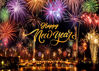Picture of Dudaacvt 7x5ft Happy New Year 2025 Backdrop New Year Banner Photo Backdrop Black and Gold New Year Eve Party Background Decorations New Year Party Supplies 2025