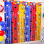 Picture of Bupelo Paw Birthday Decorations, 2 Pack Gold Red and Blue Paw Birthday Party Supplies 3.3 x 6.6ft Tinsel Foil Fringe Curtains Photo Booth Props Backdrop Streamers, House Doorway Room Decor for Kids