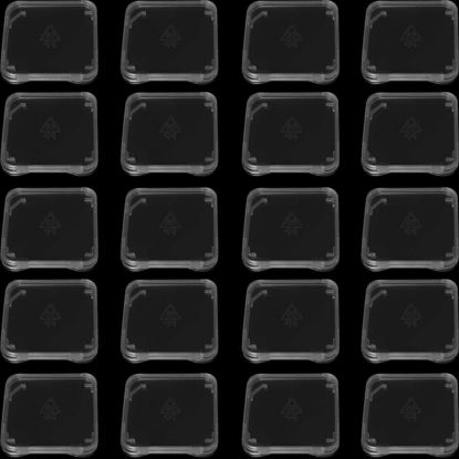 Picture of WHYHKJ 20PCS SD Memory Card Case Clip Storage Single Card Protective Case Plastic Transparent White for Camera Memory Card Jewellery Data Card SIM Card Dustproof Case
