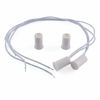Picture of E-outstanding 2 Pcs Recessed Door Window Magnetic Switch Wired Home Security Alarm Contact Sensor, White