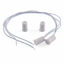 Picture of E-outstanding 2 Pcs Recessed Door Window Magnetic Switch Wired Home Security Alarm Contact Sensor, White