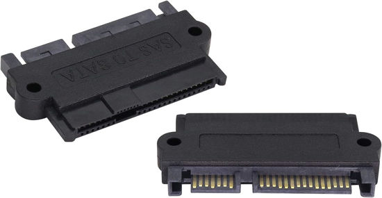 Picture of zdyCGTime SAS 22 Pin to 7 Pin + 15 Pin SATA Hard Disk Drive Raid Adapter with 15 Pin Power Port.When Using SAS Hard disks on Ordinary SATA motherboards, The Hard Disk Must Have The SATA Logo.(1Pack)