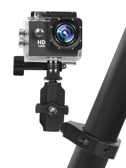 Picture of ZIDIYORUO UTV Camera Mount for 1.75"-2" Roll Bars - Compatible with GoPro, Mevo Start & More - Easy to Install Action Camera Accessories on Polaris RZR, Can Am - Durable Alu Alloy Made & 360° Rotation