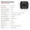 Picture of YONGNUO YN50mm F1.8S DA DSM APS-C Prime Lens for Sony E Mount Mirrorless Cameras Black