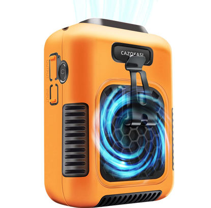 Picture of CAZOKASI Newest Version Personal Fan Portable Waist Fan Working Fan Hand Free 6000mAh, 6-24hours Wearable Fan for Traveling Working Outdoor Office