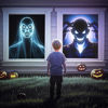 Picture of Holographic Rear Projection Screen Material: Indoor Projection Screens 44" x 75" Projectors Halloween Decorations Video Movie Night for Hang Mounting