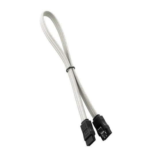 Picture of CableMod ModFlex Sleeved SATA 3 Cable (White, 60cm)