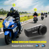 Picture of FreedConn Motorcycle Bluetooth Headset KY PRO Motorcycle Communication Systems Bluetooth 5.0 1200m 6 Riders Bluetooth Helmet Speakers GPS/Hard&Soft Mic/Stereo Music/Waterproof/Universal Pairing