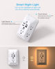 Picture of Outlet Extender with Night Light, Multi Plug Outlet, USB Wall Charger Surge Protector 4 USB Charging Port(1USB C), Power Strip Electrical Outlet Splitter Expander for Home Office Dorm Room ETL Listed