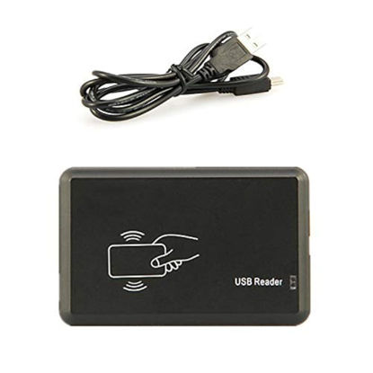 Picture of RFID Reader 125KHz Reader Reads Both 1326 Family Proximity Cards & EM4100 ID Card USB Reader Emulae Keyboard for Linux Android Win iOS + 2Pcs Card