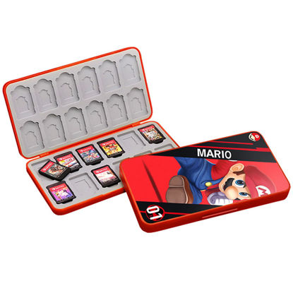 Picture of doepeBAE Switch Game Card Case Compatible with Nintendo Switch,Game Card Storage Holder,New Portable Thin Card Protection Case with 24 Game Card Slots and 24 TF Card Slots (B)