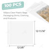 Picture of Golden State Art, Pack of 100, Acid-Free 12 11/16 X 12 3/8 inches Crystal Clear Sleeves Storage Bags for 12x12 Photo Framing Mats Mattes