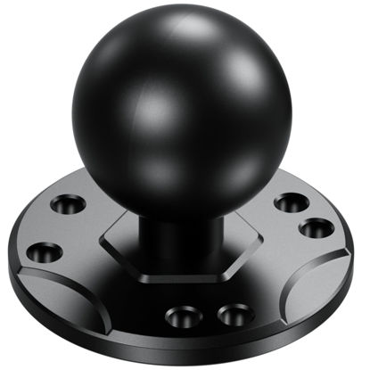 Picture of BRCOVAN 1.5'' Ball Mount Base with Aluminum Alloy AMPS Hole Round Plate & 1.5'' TPU Ball Adapter Compatible with RAM Mounts C Size 1.5 Inch Ball Double Socket Arm