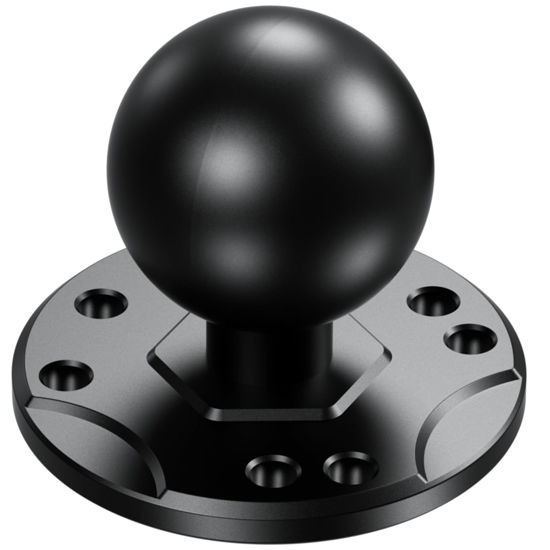 Picture of BRCOVAN 1.5'' Ball Mount Base with Aluminum Alloy AMPS Hole Round Plate & 1.5'' TPU Ball Adapter Compatible with RAM Mounts C Size 1.5 Inch Ball Double Socket Arm
