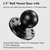 Picture of BRCOVAN 1.5'' Ball Mount Base with Aluminum Alloy AMPS Hole Round Plate & 1.5'' TPU Ball Adapter Compatible with RAM Mounts C Size 1.5 Inch Ball Double Socket Arm