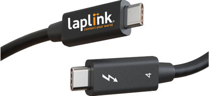 Picture of LAPLINK Thunderbolt 4 Ultra-High Speed Transfer Cable, Transfer Cable for PCmover Software (not Included), Compatible with Thunderbolt 3 and 4 Ports, 2.6 ft (0.80 m), 1 Piece.