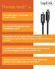 Picture of LAPLINK Thunderbolt 4 Ultra-High Speed Transfer Cable, Transfer Cable for PCmover Software (not Included), Compatible with Thunderbolt 3 and 4 Ports, 2.6 ft (0.80 m), 1 Piece.