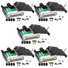 Picture of ANMBEST 5PCS DB25 Solderless Connector, RS232 D-SUB Serial to 25-pin Port 16mm Thinner Terminal Male Adapter Breakout Board with Case Long Bolts Nuts