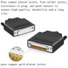 Picture of ANMBEST 5PCS DB25 Solderless Connector, RS232 D-SUB Serial to 25-pin Port 16mm Thinner Terminal Male Adapter Breakout Board with Case Long Bolts Nuts