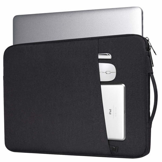 Picture of 15.6 Inch Laptop Sleeve Case for Acer Nitro 5/ Aspire 5/Predator Helios 300/Chromebook 15, Lenovo Yoga 7i 16 Inch, Dell Inspiron 15 5000/Asus Chromebook/HP Pavilion Carrying Bag(Black)