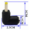 Picture of zdyCGTime DC4.0x1.7mm Male 90 Degree Angle to DC5.5x2.1mm Female Adapter 5 Volt DC Barrel Power Jack Charging Cable Connector for Tablet (DC4.0x1.7mm)(2pack)