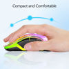 Picture of memzuoix 2.4G LED Wireless Mouse, Rechargeable Ergonomic Mouse with Detachable Cover, 1200 DPI Portable Optical Computer Mouse with USB Receiver for Laptop, PC, Desktop and MacBook, 5 Buttons
