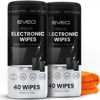 Picture of Electronic Wipes Screen Cleaner [2 Pack x40] Streak-Free Computer Screen Cleaner & TV Screen Cleaner, Screen Wipes for Electronics, Screen Cleaner Wipes, Laptop Cleaner - [Microfiber Cloth+80 Wipes]