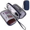 Picture of Travel Cable Organizer,Electronics Accessories Organizer Bag,Electronic Organizer Travel Universal Cable Organizer Electronics Accessories Bag for Charger, Phone, memory card,Travel Gadget Bag-Blue