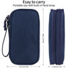 Picture of Travel Cable Organizer,Electronics Accessories Organizer Bag,Electronic Organizer Travel Universal Cable Organizer Electronics Accessories Bag for Charger, Phone, memory card,Travel Gadget Bag-Blue