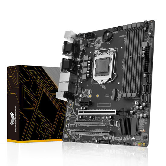 Picture of SHANGZHAOYUAN H97M PRO LGA 1150 Motherboard for Intel 4th 5th gen Core i3 i5 i7/Pentium/Xeon Processor (Micro ATX, 4*DDR3 Slots, SATA 3.0, USB 3.0, NVME M.2, PCIe 3.0)