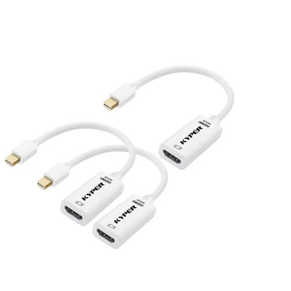 Picture of Kyper USKyper-2788 3 Pack Mini DisplayPort to HDMI Adapter Mini DP Compatible for Thunderbolt MacBook Pro, MacBook Air, Mac Mini, Microsoft Surface Pro 3/4, etc (3)