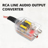 Picture of ijuicy 2 PCS RCA Converter Car Audio, Automobile Line Output Converter Subwoofer, Speaker to RCA Converter, High Low Converter Car Audio